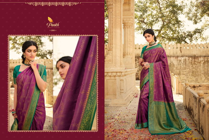 Pankh Sakshi Kanjiveram Heavy Silk Festive Wear Latest Designer Saree Collection